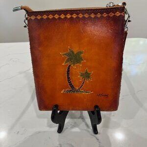 Leather small crossbody made in Hawaii purse
